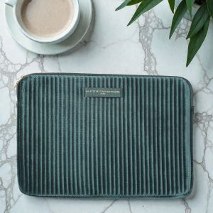 Housse ordinateur 13" 33 cm Velours Vert