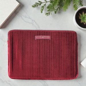 Housse ordinateur 13" 36 cm Velours Bordeaux