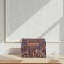 Porte monnaie 14 cm Marron Multicolore