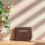 Porte monnaie 14,5 cm Velours Marron