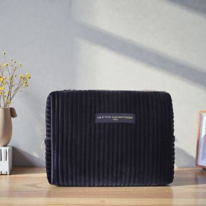 Grande trousse de maquillage Velours Marine