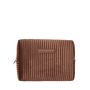 Grande trousse de maquillage Velours Marron