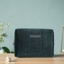 Grande trousse de maquillage Velours Vert