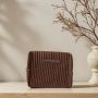 Trousse de toilette 18 cm Velours Marron