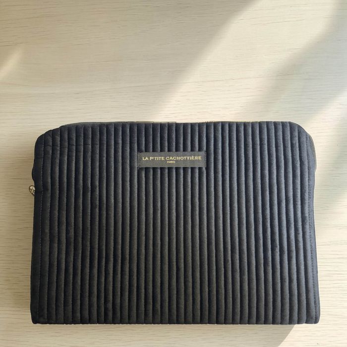 Housse ordinateur 13" 33 cm Velours Noir