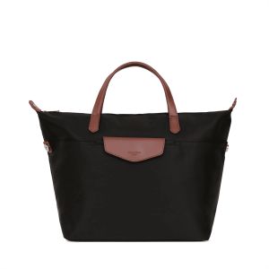Sac cabas Pop 46 cm Noir/Marron Foncé