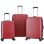 Lot de 3 valises rigides 379 Extensibles 55, 66 et 76 cm Rouge