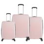 Lot de 3 valises rigides 379 Extensibles 55, 66 et 76 cm Rose saumon