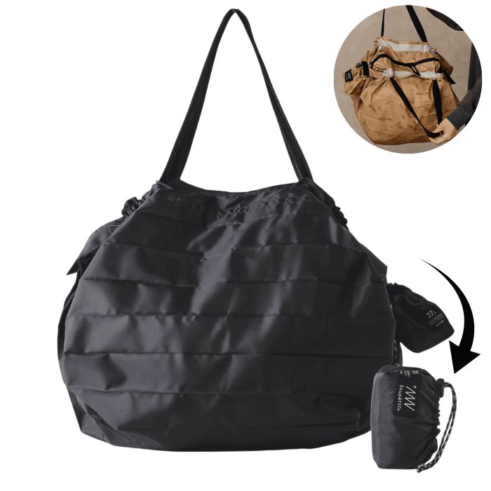 Sac pliable Shupatto 27 Litres à fermeture éclair Black