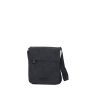 Sac travers 6568 en toile garni de cuir de vachette Noir