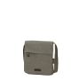 Sac travers 6568 en toile garni de cuir de vachette Kaki