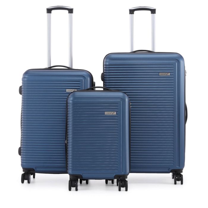 Lot de 3 valises rigides Summer 2.0 Extensibles + 7cm 55, 67 et 77 cm Bleu