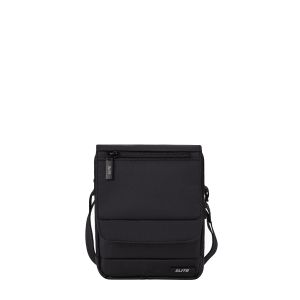 Sac travers avec rabat M RFID 18,5 cm Noir