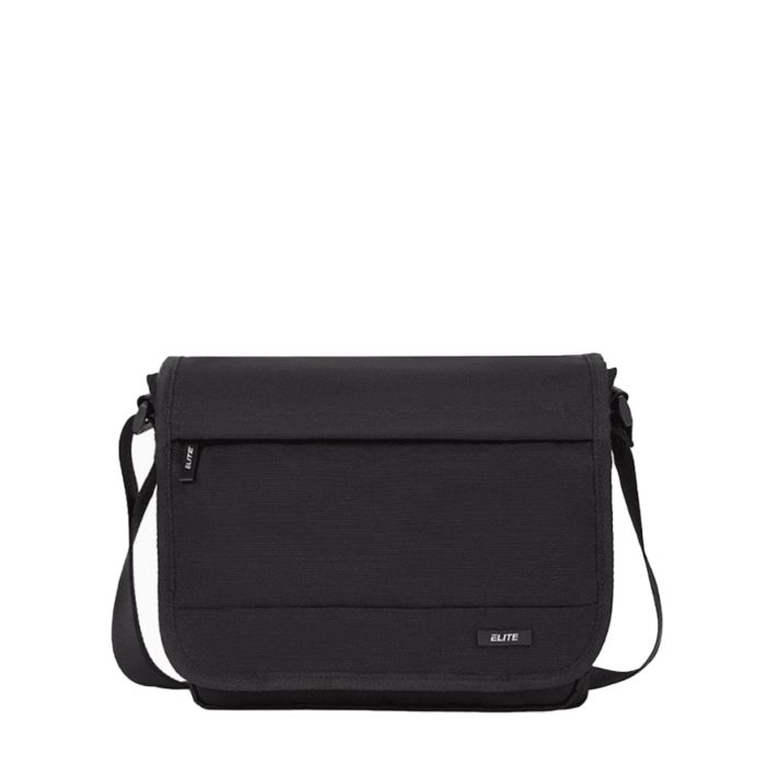 Besace Messenger S RFID RPET 26 cm Noir