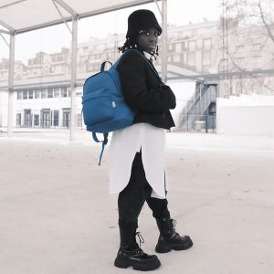 Sac à dos Mini RPET 36 cm Bleu Classique