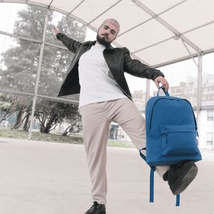 Sac à dos M RPET 36 cm Bleu Classique