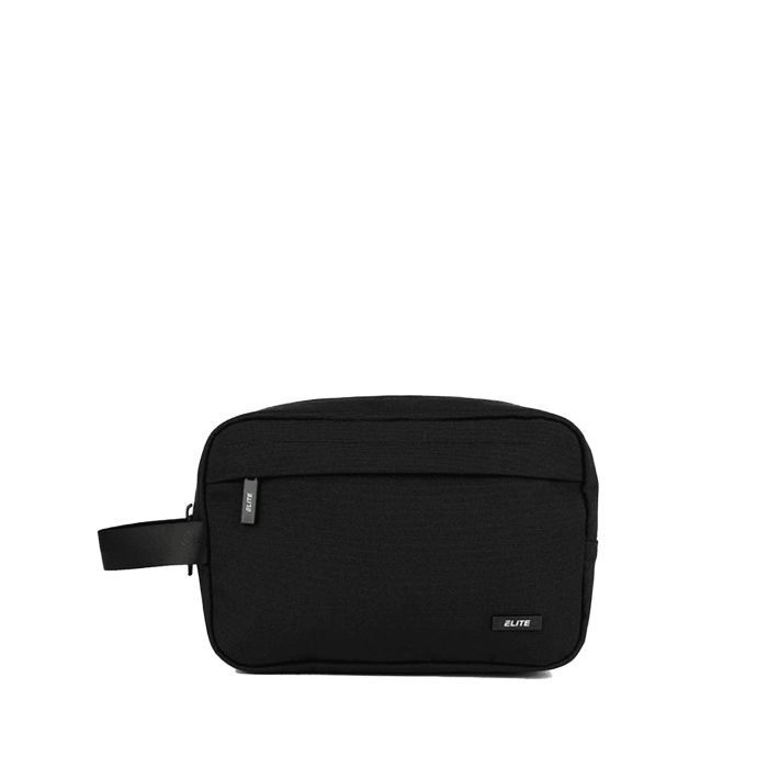 Trousse de toilette double S RPET 23 cm Noir