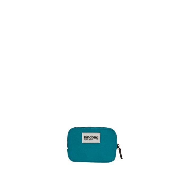 Porte monnaie Lili 13 cm Bleu Paon