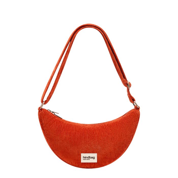 Sac banane Andréa 32 cm Velours Brique