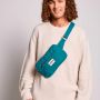 Sac banane Harry 24 cm Bleu Paon