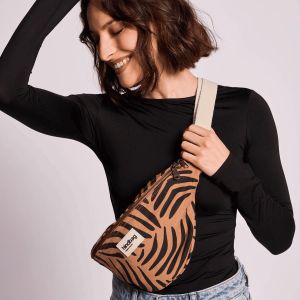 Sac banane Olivia 32 cm Tigre cannelle