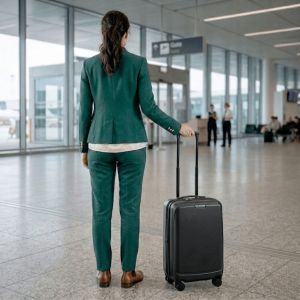 Valise cabine rigide Pure Mate Extensible 55cm Noir