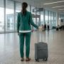 Valise cabine souple Pure Soft Extensible 55 cm Gris