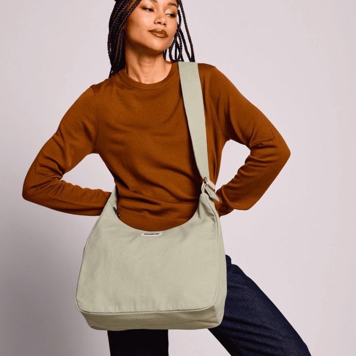 Sac bandoulière Claire 36 cm Vert Argile