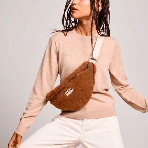 Sac banane Sasha 37 cm Teddy Brun