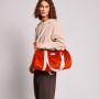 Sac polochon Simon 48 cm Velours Brique