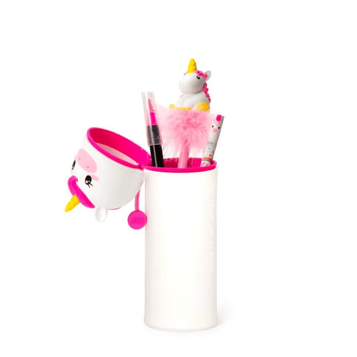 Trousse scolaire en Silicone 2-en-1 Kawaii Unicorn
