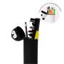 Trousse scolaire en Silicone 2-en-1 Kawaii Penguin