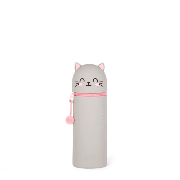 Trousse scolaire en Silicone 2-en-1 Kawaii Kitty
