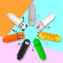 Trousse scolaire en Silicone 2-en-1 Kawaii Monster
