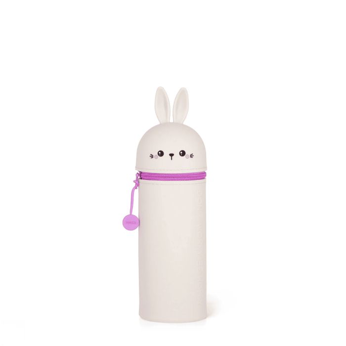Trousse scolaire en Silicone 2-en-1 Kawaii Bunny