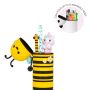 Trousse scolaire en Silicone 2-en-1 Kawaii Bee