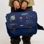 Cartable Pixel Art 38 cm Bleu