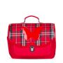 Cartable Butterfly Clan Tartan 38 cm Rouge