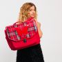 Cartable Butterfly Clan Tartan 38 cm Rouge