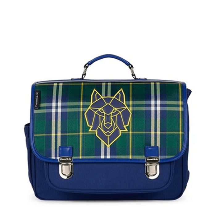 Cartable Wolf Clan Tartan 38 cm Vert