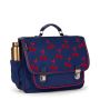 Cartable Velvet Cherries 38 cm Bleu