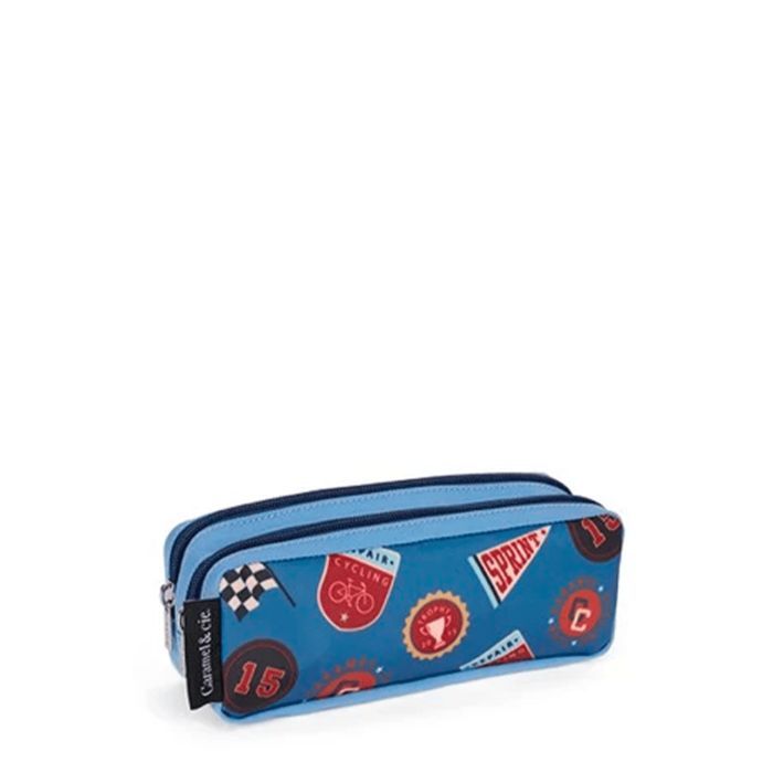 Trousse Double Sprint Club 21 cm Bleu