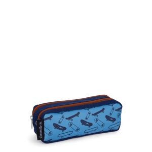 Trousse Double Blue Skates 21 cm Bleu