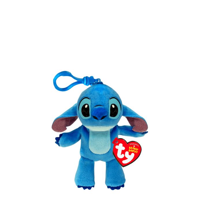 Porte-clés peluche Beanie Clips 9.5 cm Stitch