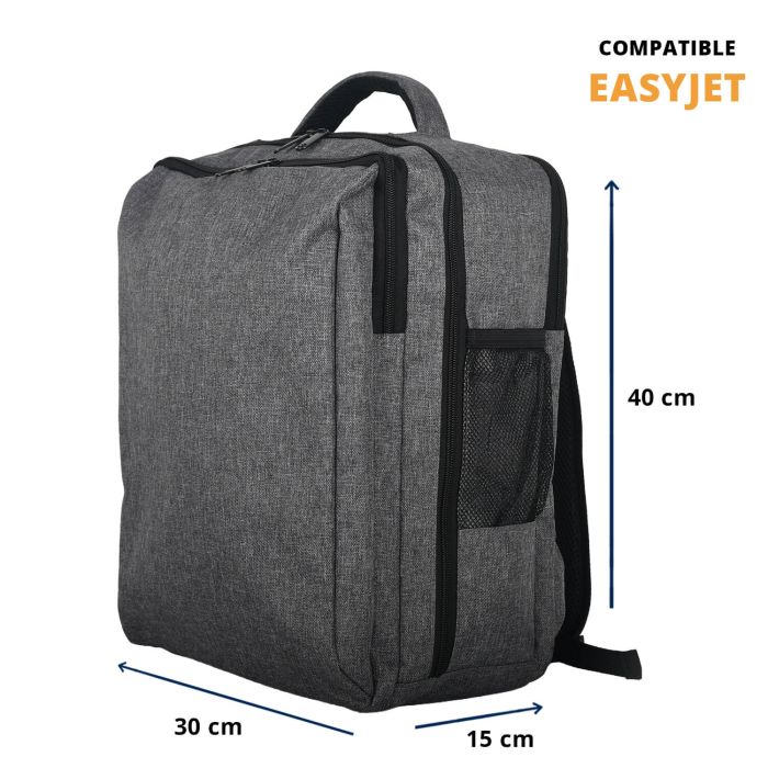 Sac à dos 40 cm Compatible Easyjet Grey