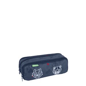 Trousse scolaire triple Drôles de bêtes 22 cm Mathys