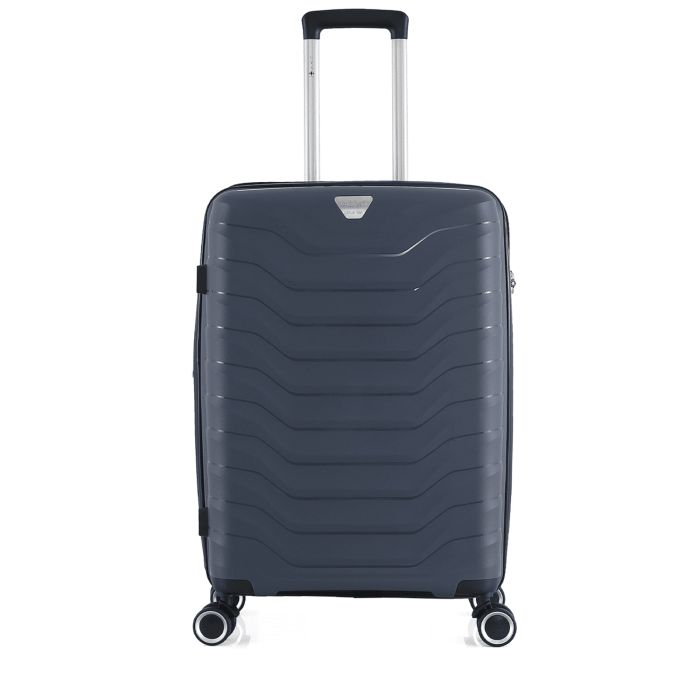 Valise L rigide 2435 76 cm Extensible Gris Foncé