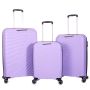 Lot de 3 valises rigides 2500 55, 67 et 77 cm Parme