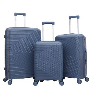 Lot de 3 valises rigides 2551 Bleu