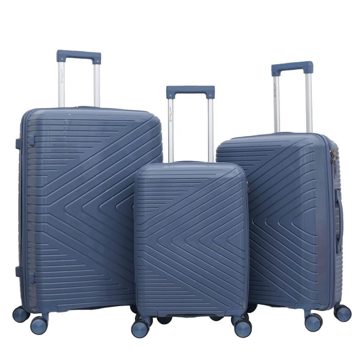 Lot de 3 valises rigides 2551 Bleu